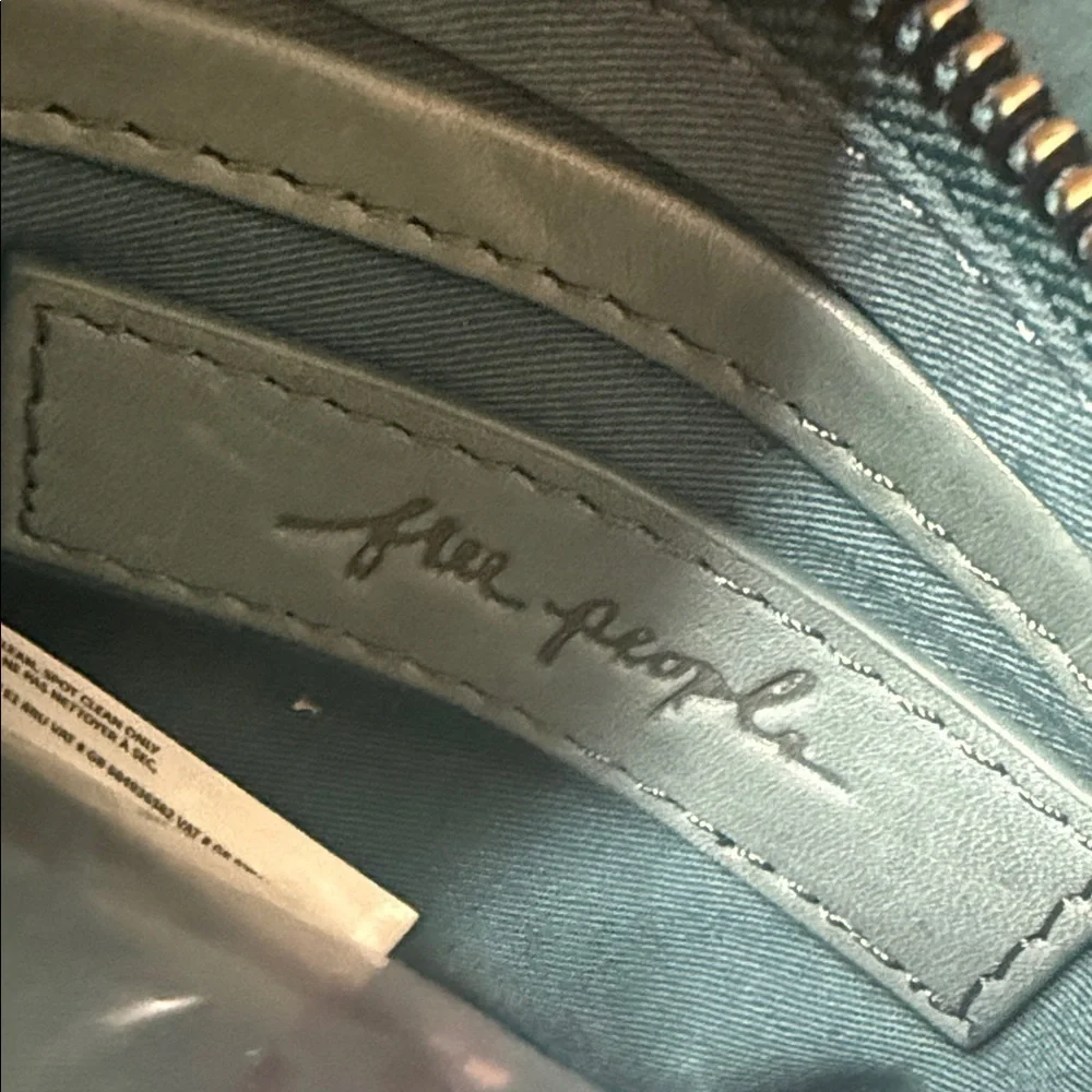 FREE PEOPLE Teal Leather Belt Bag - Picture 4 of 5